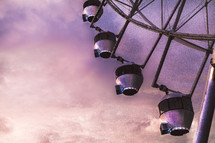 Ferris wheel on the clouds