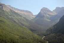 view of a mountain range 
