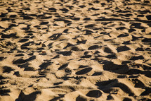 hills and ripples in sand 