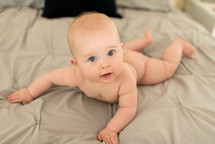naked baby portrait 