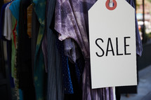 clothing sale sign 