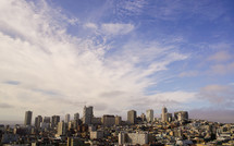 city skyline, cityscape, city view, skyscrapers, urban, day, light, clouds, evangelism, outreach, pray for the city