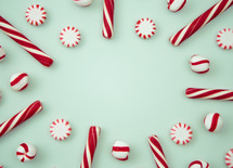 candy canes and mints 