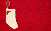 rustic tan Christmas stockings 
