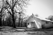 a rural white church 