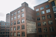 brick warehouse building in city 