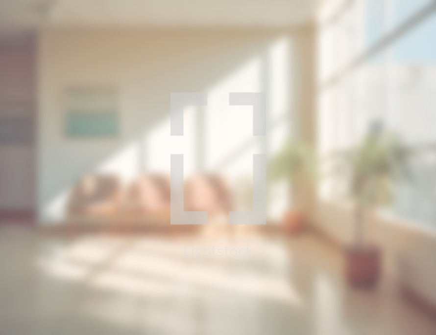 Background of a Blurred Room Perfect for Slide Show Presentations