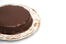 chocolate cake on a plate 