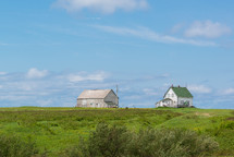 barn and farm house 