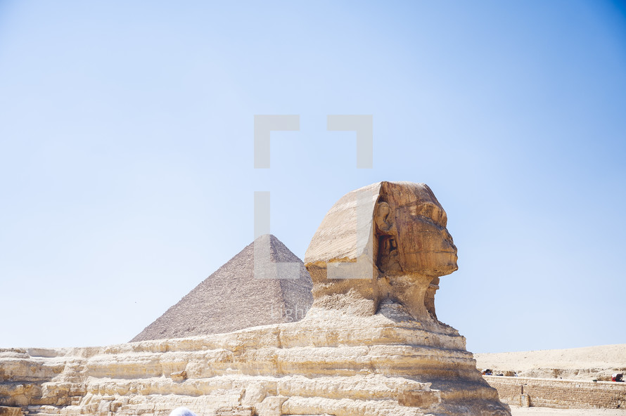 sphinx and pyramids in Egypt 