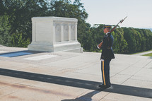 Soldier Guarding the tomb of the unknown soldier 