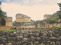 stone walls and ruins 