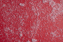 red background with snow 