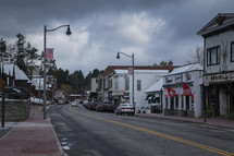 small town downtown area 