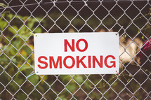 No Smoking sign 