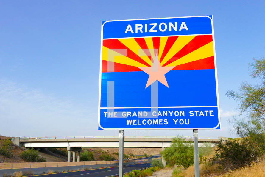 Arizona Welcomes you sign 