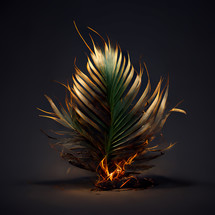 Burning Palm Frond