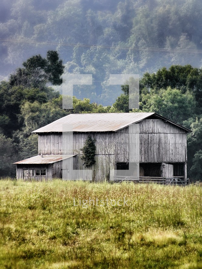 old weathered barn 
