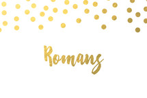 gold dot border, Romans