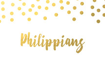 gold dot border, Philippians 