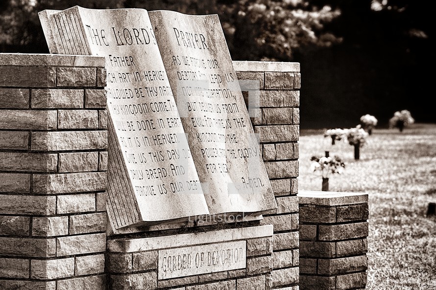 The Lords Prayer monument 