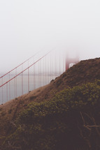 fog over the Golden Gate Bridge 