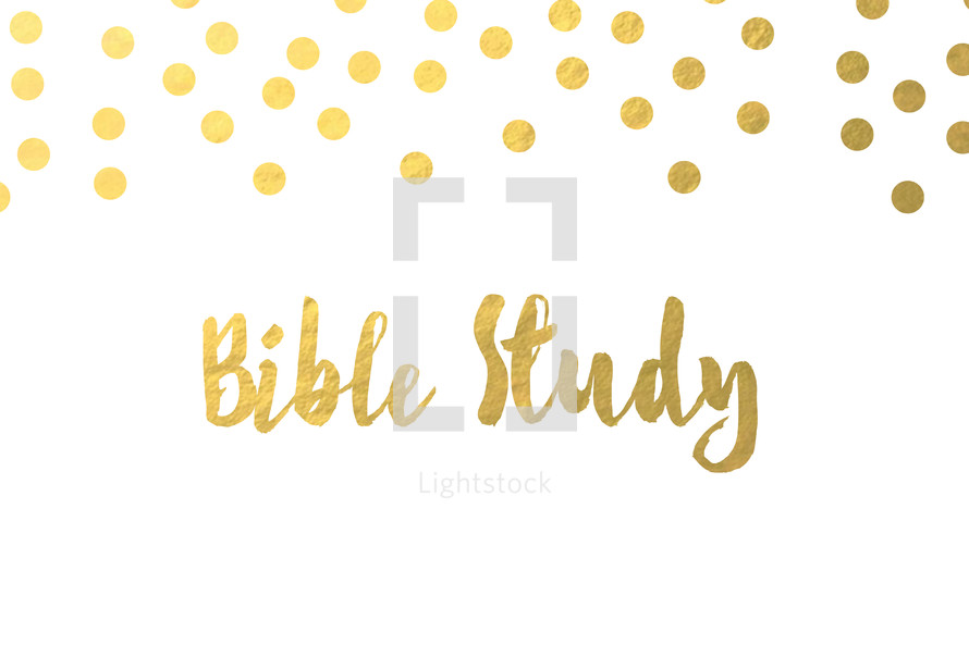 gold dot border, Bible study