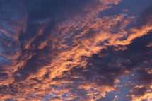 clouds in the sky at sunrise