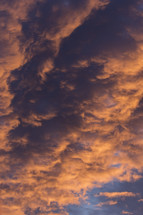 clouds in the sky at sunrise 