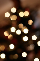 bokeh Christmas tree lights 