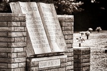 The Lords Prayer monument 