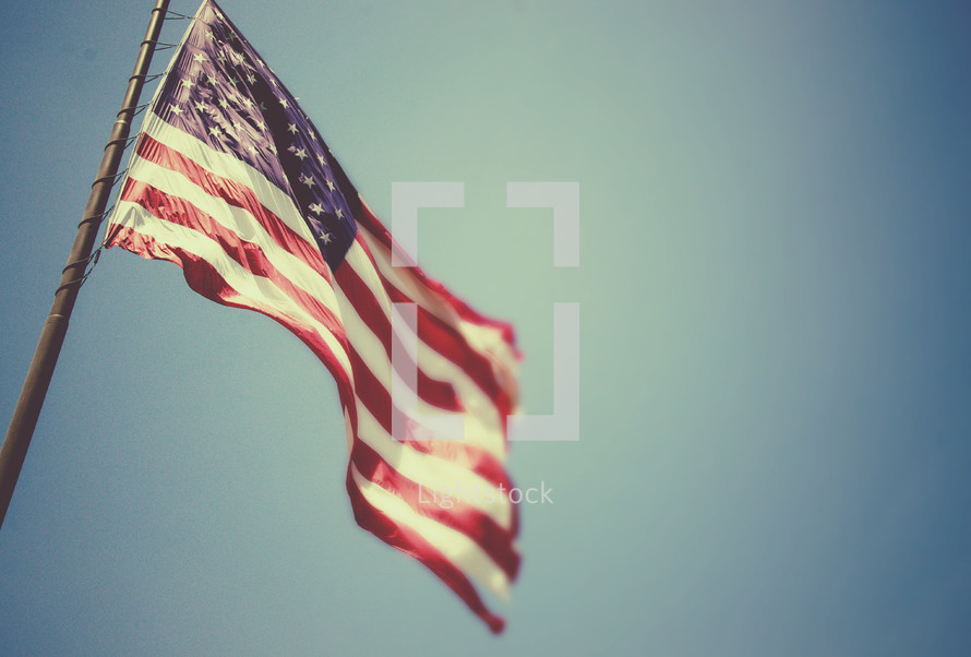 American flag.