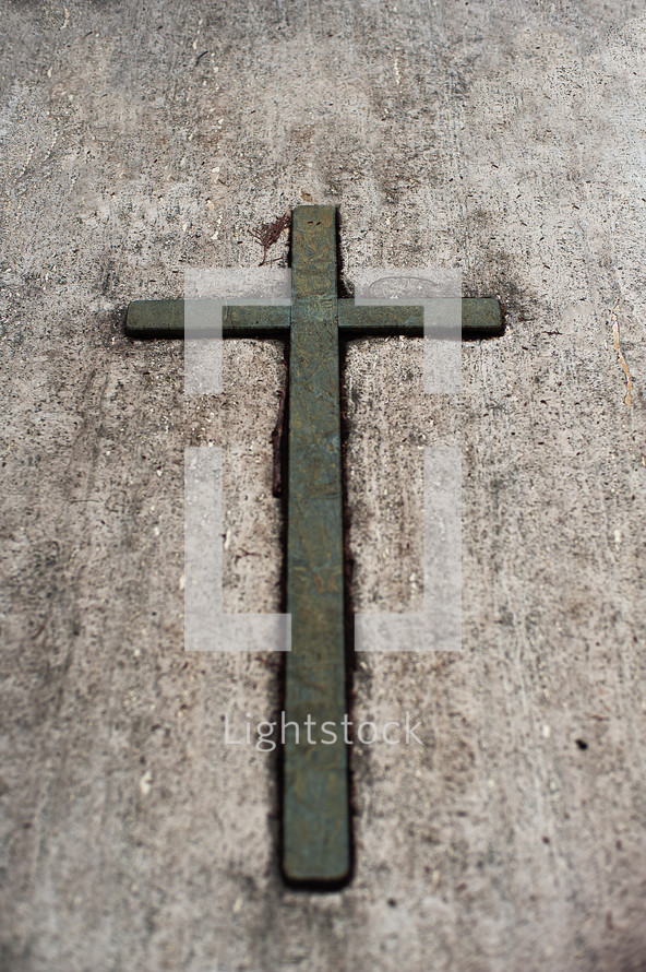 Cross in a tomb