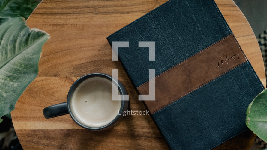 Bible and coffee cup 
