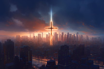 The Cross over the city