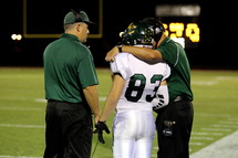 coach and football player