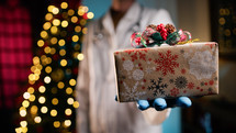 Hospital celebration of Christmas holidays 