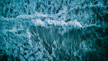 turbulent ocean waves background 