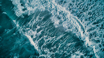 turbulent ocean waves background 