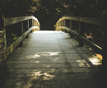 wood walking bridge 