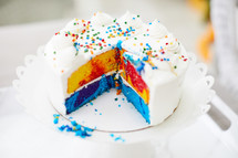 rainbow birthday cake 