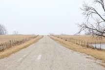 a rural gravel road 