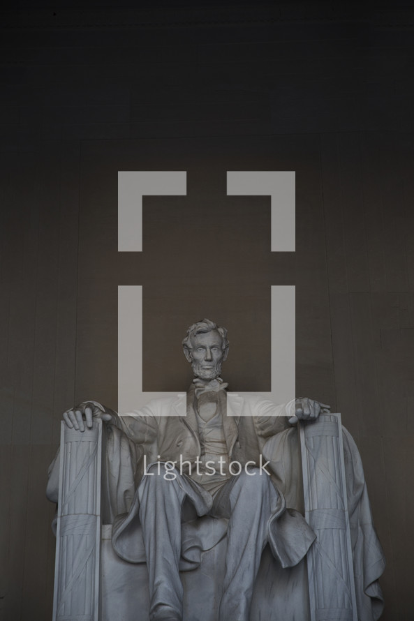 President Lincoln Statue in the Lincoln Memorial 