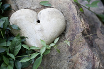 heart shaped stone 