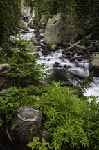 waterfall; Rocky Mountain National Park; Copeland Falls; river