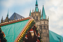 Christmas market and cathedral 