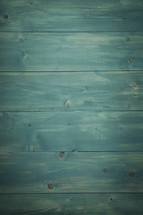 Teal, weathered wood background.
