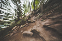 blurry image of a hillside 