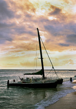 catamaran at the shore 