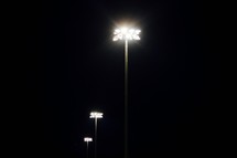 glowing stadium lights 